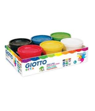 Peinture au doigt GIOTTO - 100 ml - 3 pots + 1 livret d'activité - Peinture  au doigt - Creavea