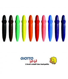 Giotto Etui de 12 crayons maxi Bébé + 1 taille crayon - prix pas