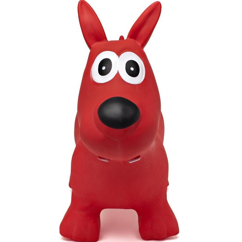Paprika ballon sauteur chien rouge