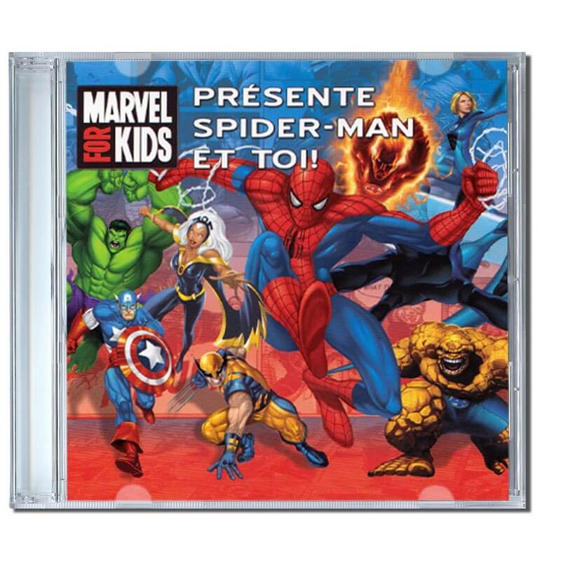 CD Spiderman personnalisé avec le prénom de votre enfant. Un cadeau original et mémorable