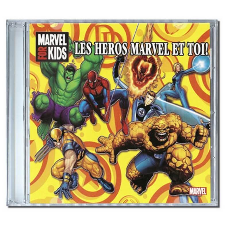 CD Les Héros de Marvel et Toi personnalisé avec le prénom