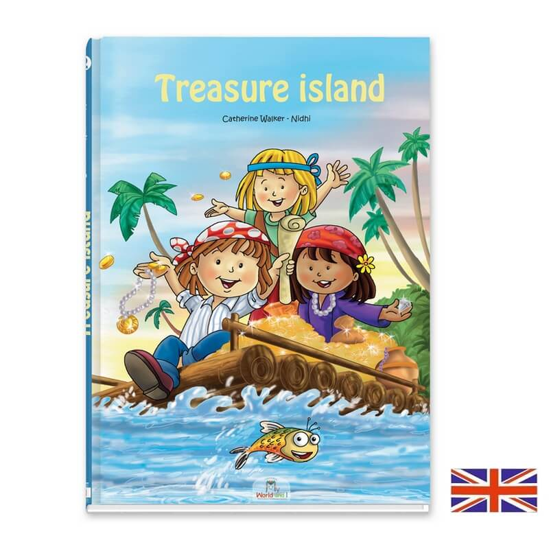 Livre personnalisé L'île au trésor en anglais une façon amusante de découvrir une nouvelle langue