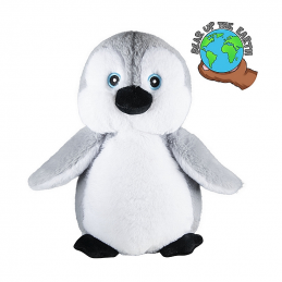 Happy notre pingouin fait à partir de bouteilles recyclées enregistre votre message et le répète