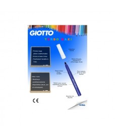 Feutre de coloriage Turbo Maxi Giotto pour enfant │ 18 coloris